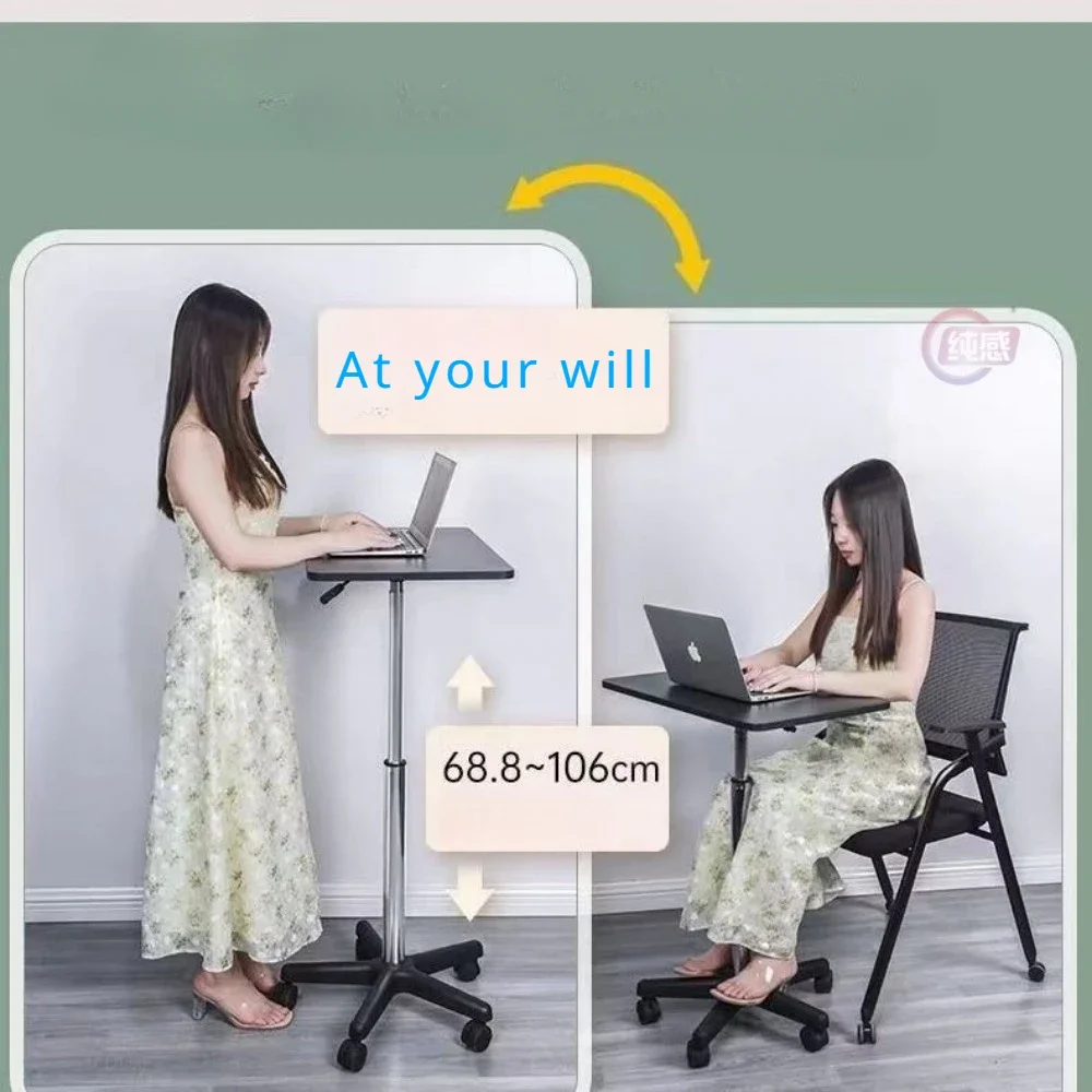 Standing computer office study desk,workbench stand,mobile lifting table with pulley bedside table,Rabbi Chanting floor shtender