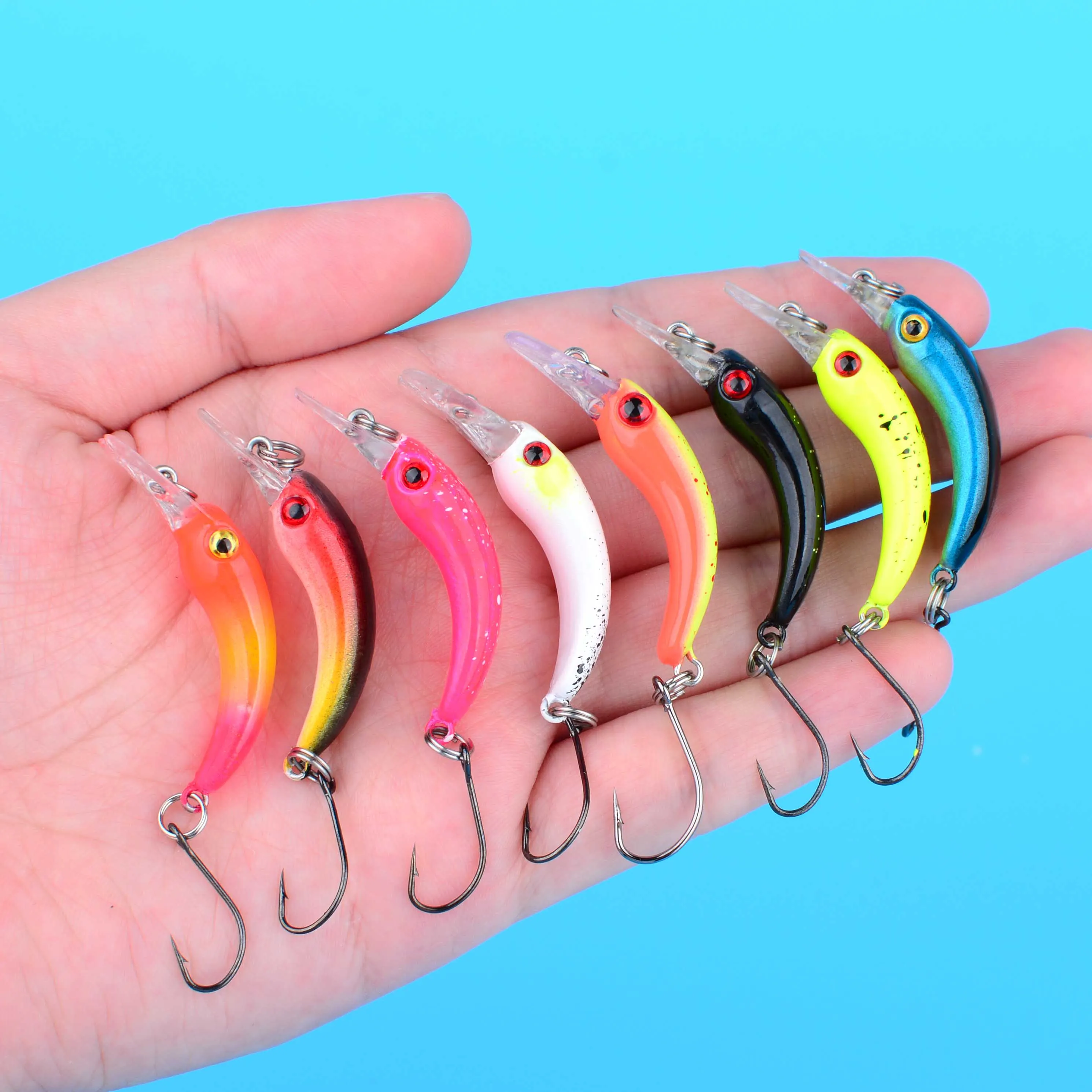 Micro señuelo duro flotante 1.2g – Wobbler para trucha lubina y perca - imagen 3