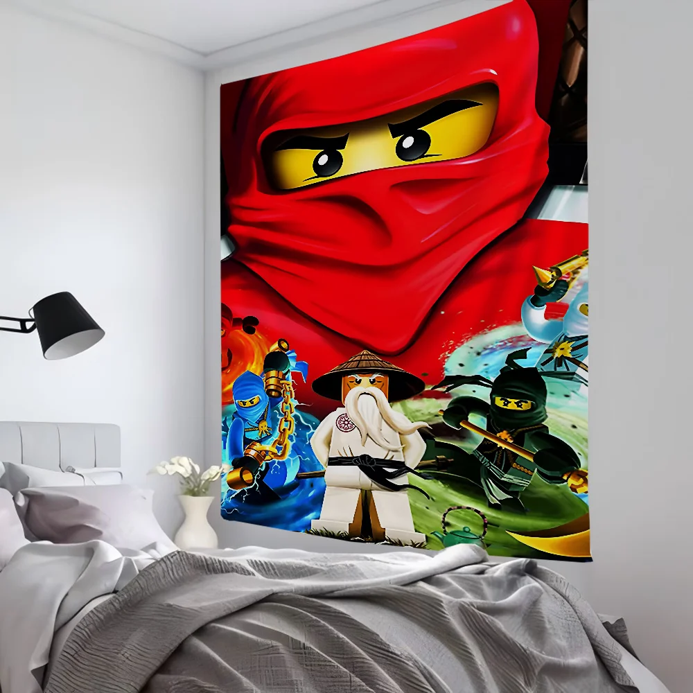 

1 шт., аниме-игра T-The Lego, гобелен, декор для комнаты, настенная ткань, вечерние подвесной фон, декор для комнаты, детская комната