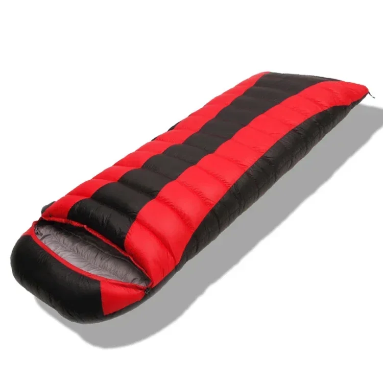 Outdoor Camping Waterproof Ultra Light Envelope Duck Down Sleeping Bag for Very Cold Weather