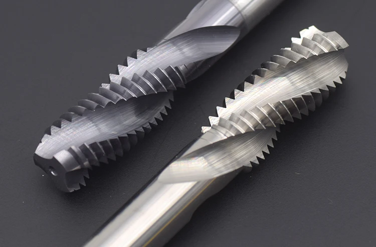 HRC60 CNC Hartmetall Gewindebohrer Spirale Gerade Flöte Fluteless Maschine Gewindeformung Beschichtete Härte M2 M3 M4 M5 M6 M8 M10 M12Metall Werkzeug – Detail 7