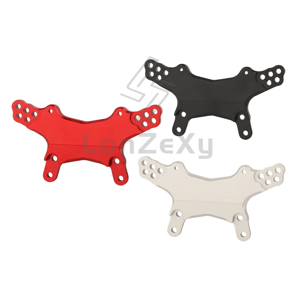 CNC Aluminum Multi‑Hole Front Shock Tower For 1/18 Mini‑T 2.0 RC Car Upgrade Part,Black Red Silver Optional 11.6g
