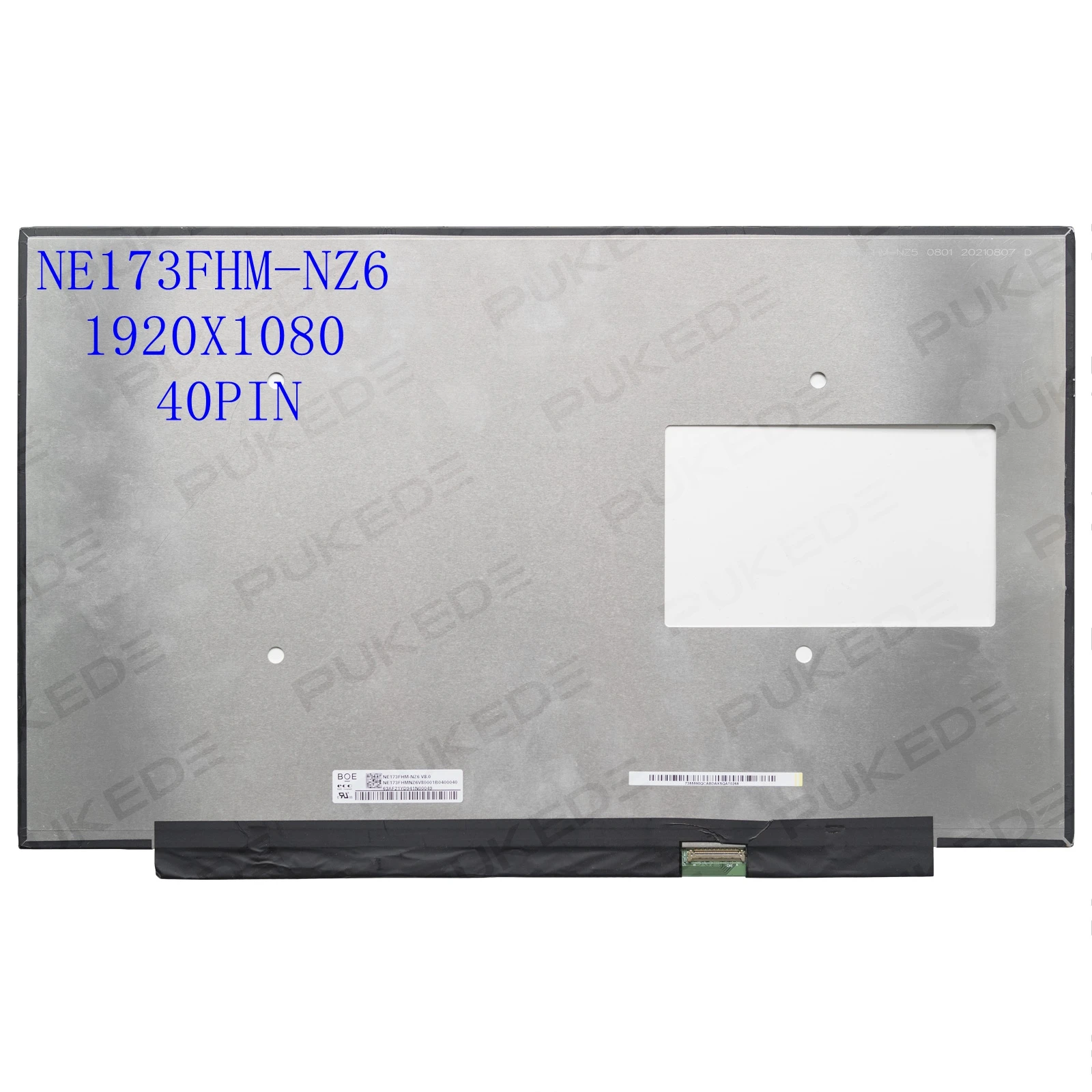 

17.3'' 360Hz Laptop LCD Screen NE173FHM-NZ6 fit B173HAN05.4 for ASUS G17 G713 G733 FA707 TUF707 1920x1080 1920x1080 40pins eDP