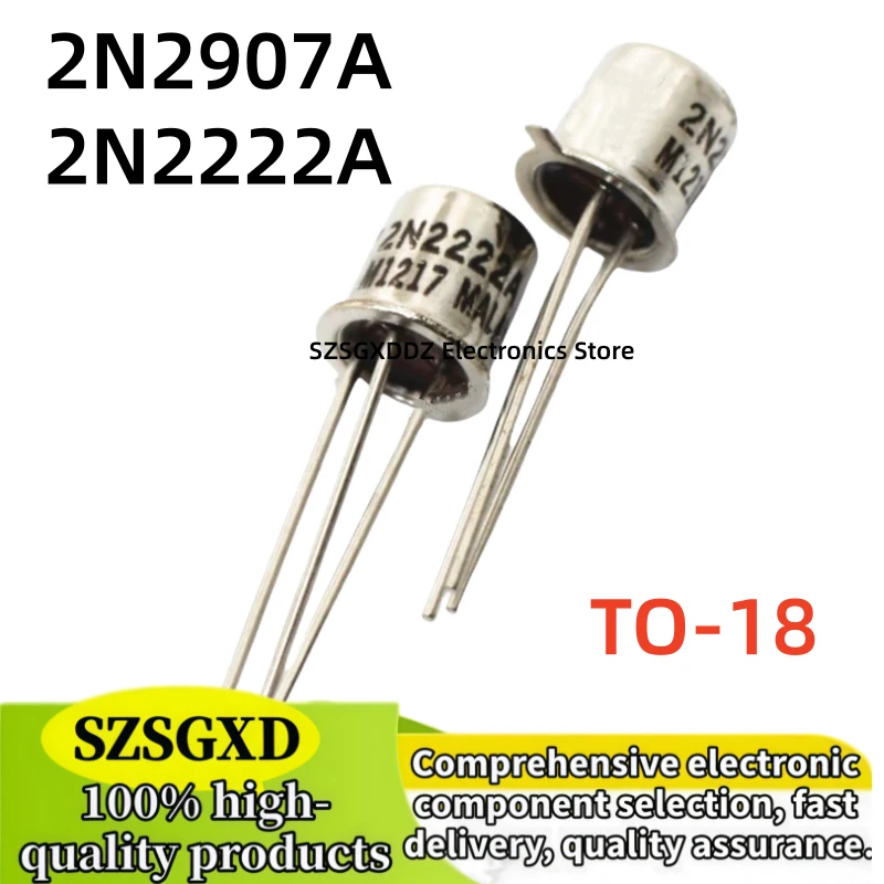 5-10-20pcs/lot 100% new TO18 2N2222A 2N2907A TO-18 2N2222 2N2907