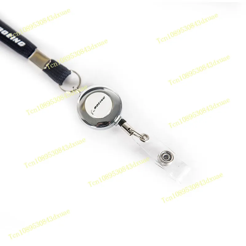 Boeing Boeing Star Alliance certificate lanyard Easy Pull Buckle CAAC Airline Passenger ID Set Badge Retractable Rope
