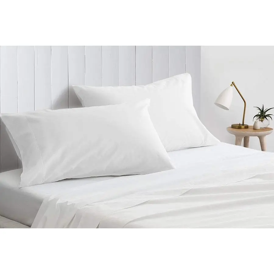 

of Two Oversized Superhuge Pillow Case Cover 100 Egyptian Cotton, 600 Thread Count Sateen, Size 31 x 40 31 X 40, White Solid