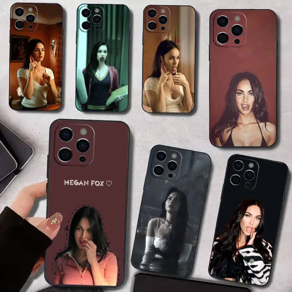 

J-Jennifers Body Megan Fox Phone Case For iPhone 17,16,15,14,13,12,11 Plus,Pro Max,XS,Soft Silicone Black Cover