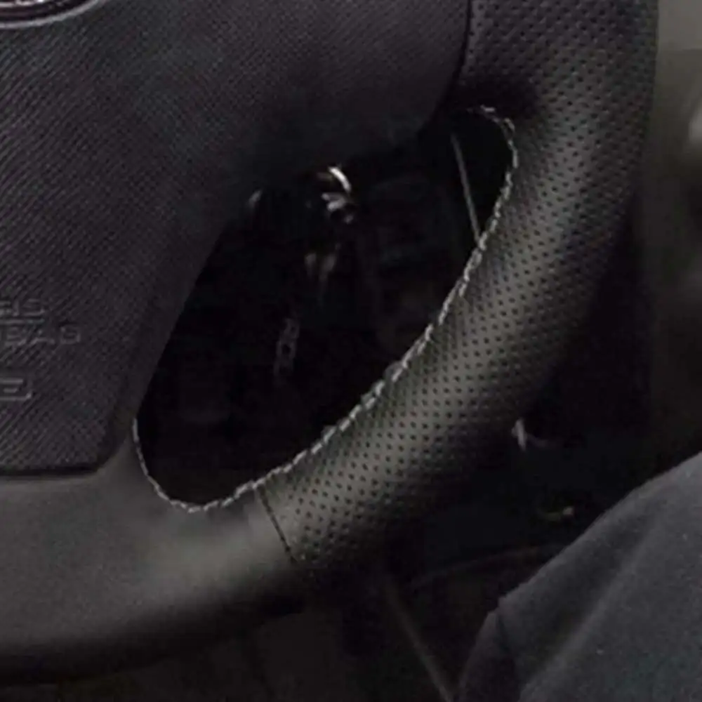 For Toyota RAV4 Vios Yaris 2006-2012  Car Steering Wheel Cover Anti-Slip Artificial Leather Steering Wheel Braid Car Accessories