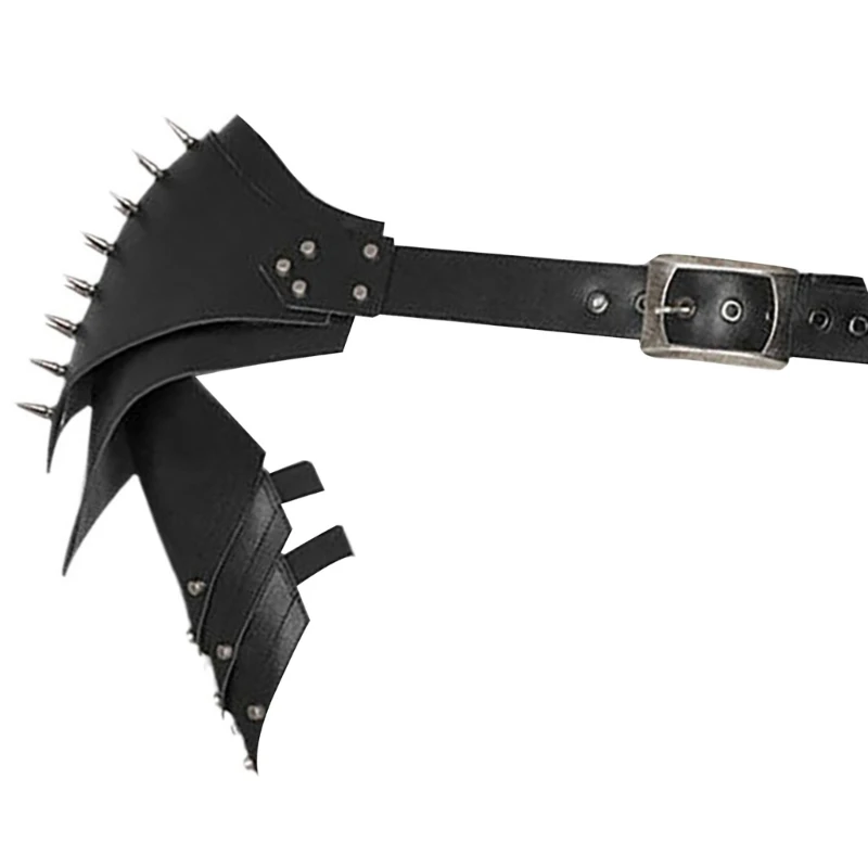 

Rivet Leather Arm Shoulder Guard Adjustable Leather Arm Shoulder Guard