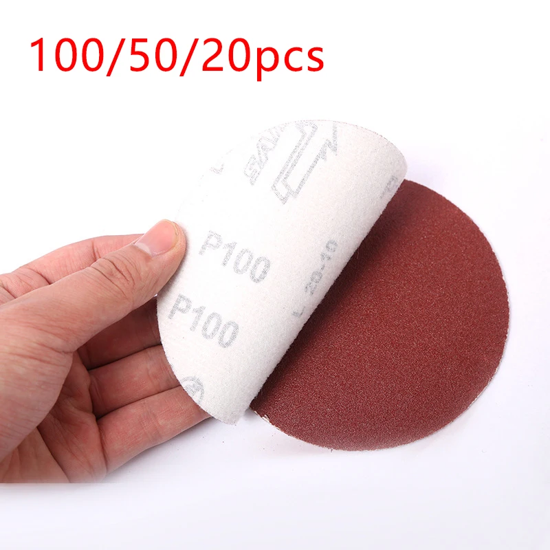 75-100-125-150-180mm Sanding Paper Set 3-4-5-6-7 Inches 40-80-120-2000 Grid Metal Polished Woodworking Tools Dremel Accessories