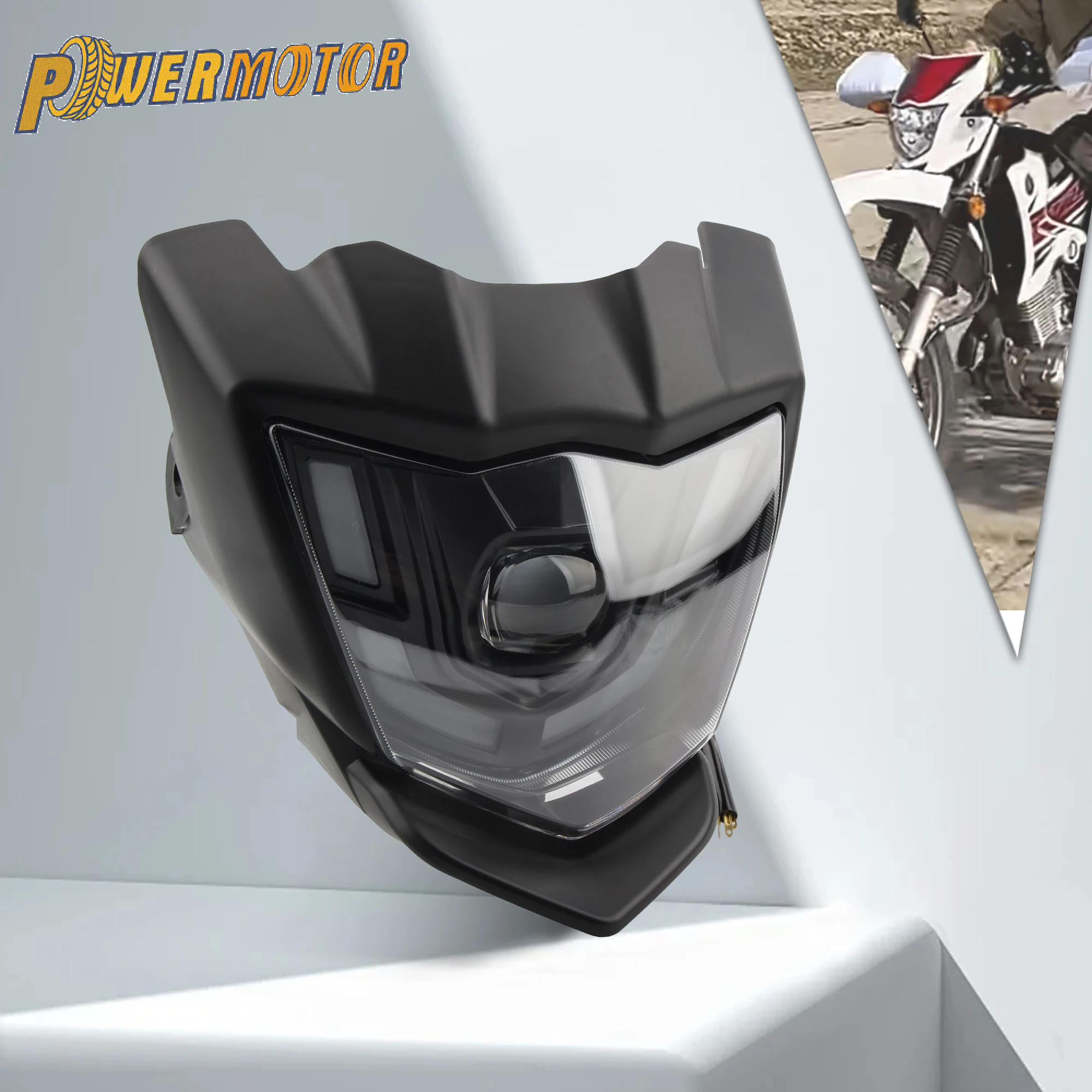 

For YAMAHA XTZ 150 Headlamp Motorcycle Headlight LED Plate Fairing Modified Pit Dirt Bike Motocross Accessories