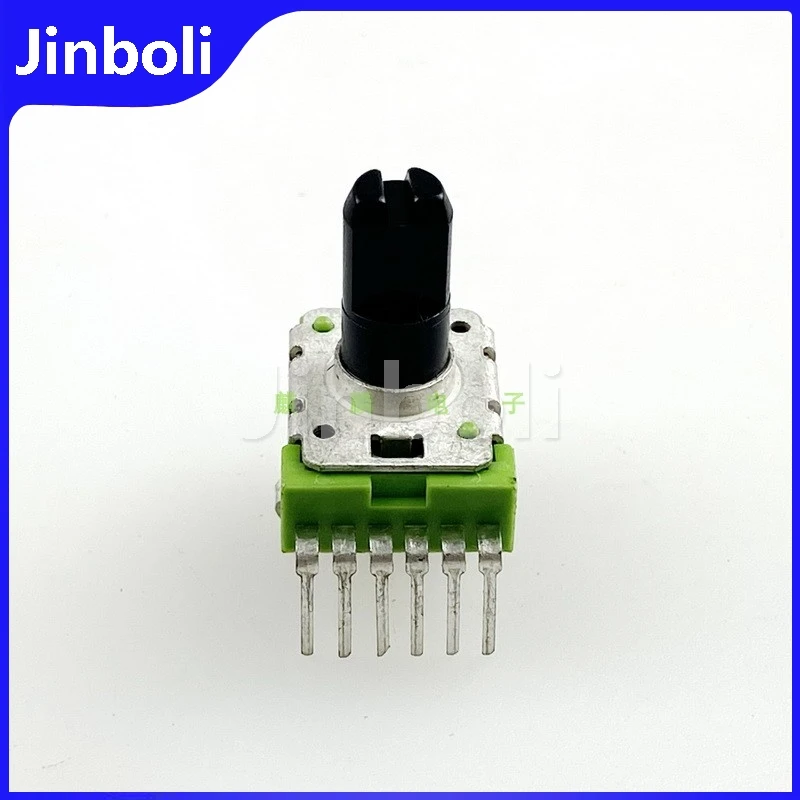 1PCS RK12 Type Single Row 6Pins Double B100K Power Amplifier Audio Volume Potentiometer Ultrasonic Equipment D Shaft Length 13mm