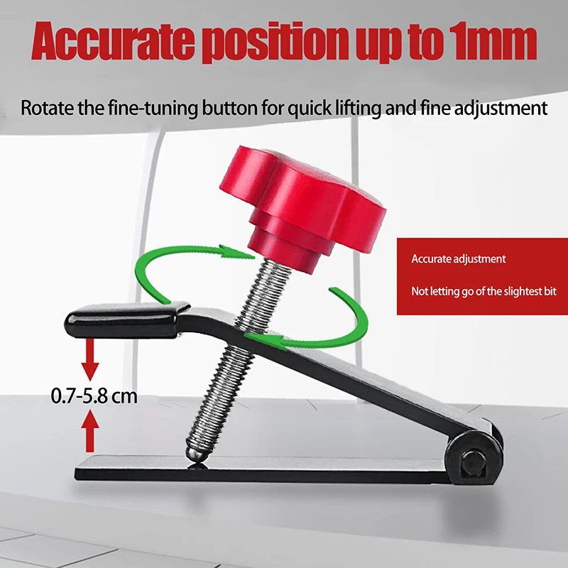 V-type Adjustable Tile Height Regulator Wall Tile Locator Super Load-bearing 250KG Tile Lift Leveling Device Construction Tools