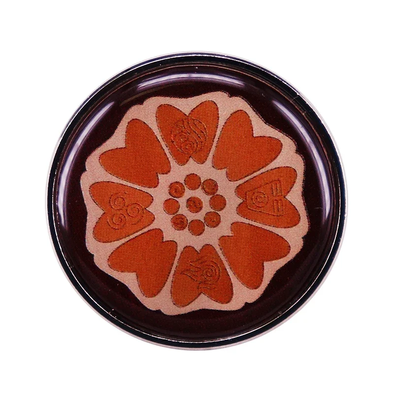 Broche de Avatar de Anime inspirador, pin de esmalte de loto blanco, pedido de the White