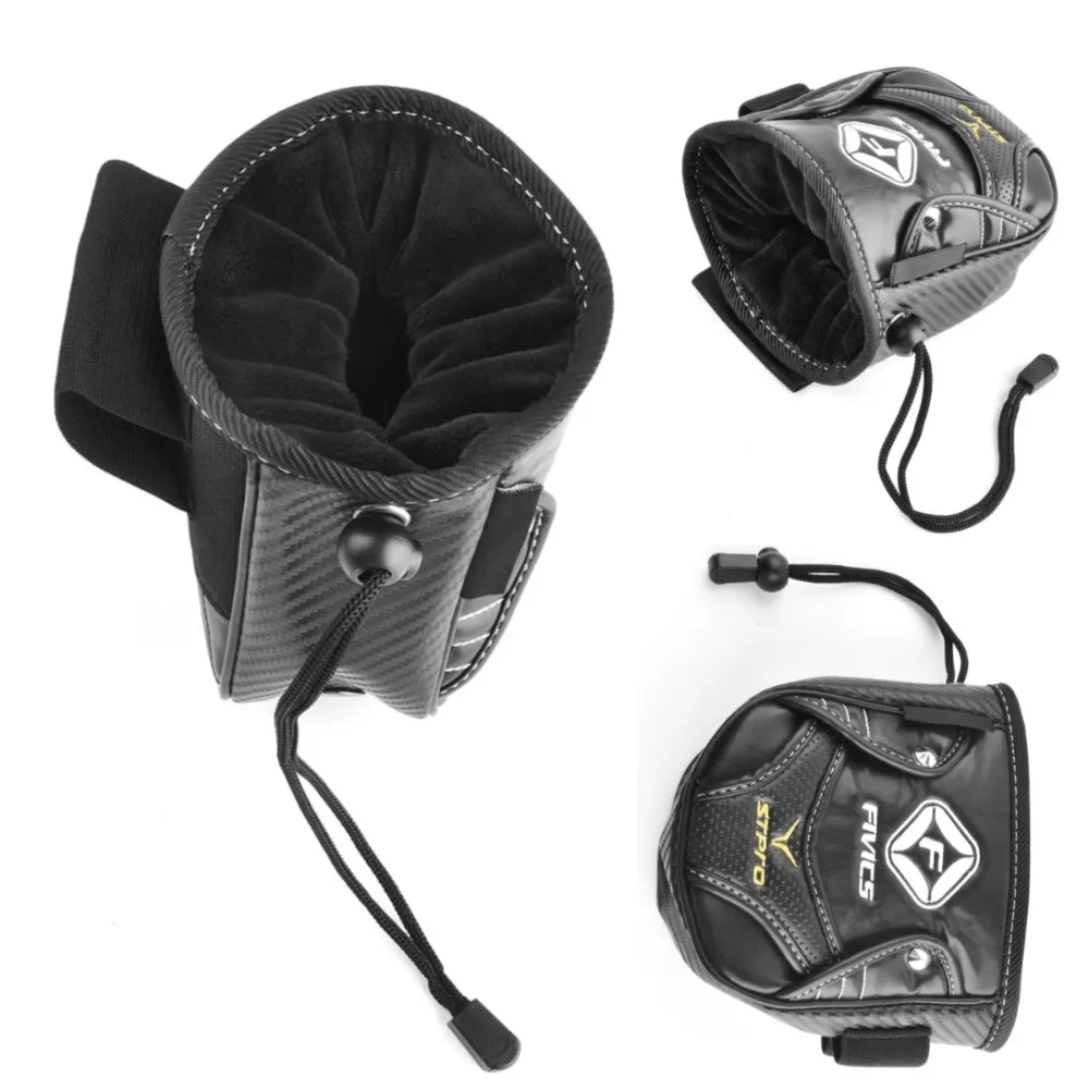 

Achery Release Aids Storage Bag 1PC Leather Velvet Fabric Protective Bag for Hunting Outdoor Shooting Target