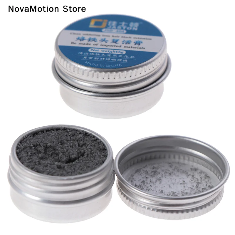 [NM]Soldering Iron Tip Refresher Cream Clean Paste For Iron Tip Black Non Stick Tin[NM]