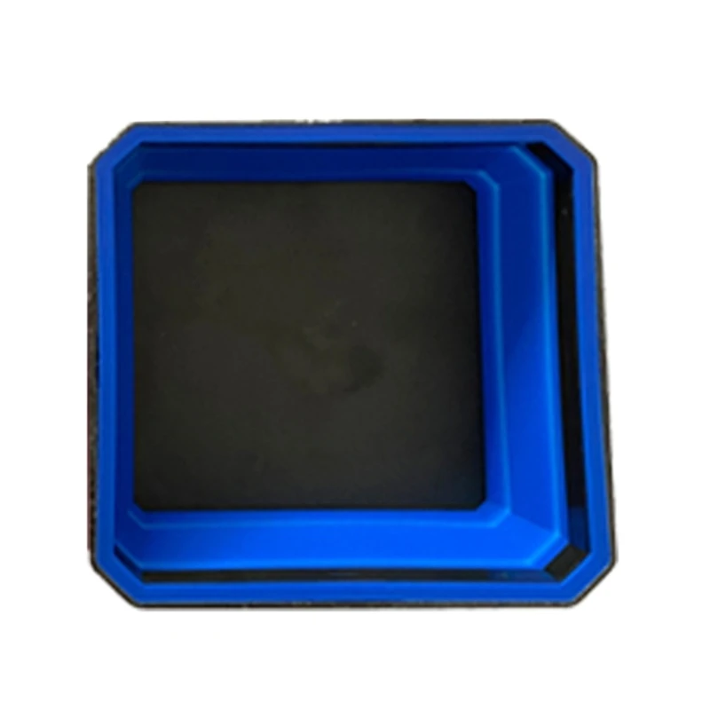 Foldable Silicone Tools Parts Tray Screw Storage Box Collapsible Tool Storage Holder Box 4.5in