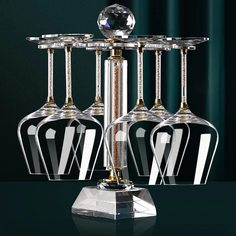 

Suitable for crystal luxury goblet upside down rack, high-end home living room red wine glass wine rack hanging rack, creative w