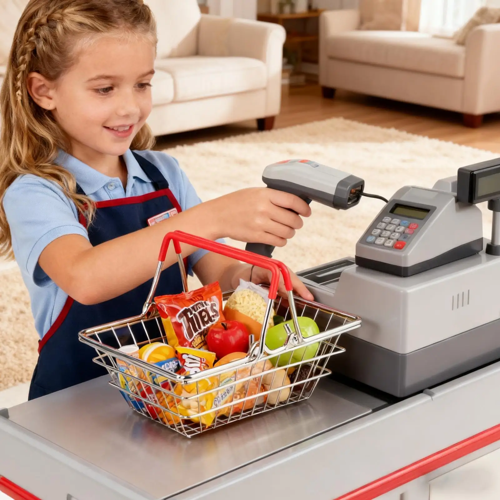 

Крошечная корзина для покупок, аксессуары для кукольного дома, ручная тележка для супермаркетов для детей, коллекционные сказочные сады, ролевые игры, архитектурные игры