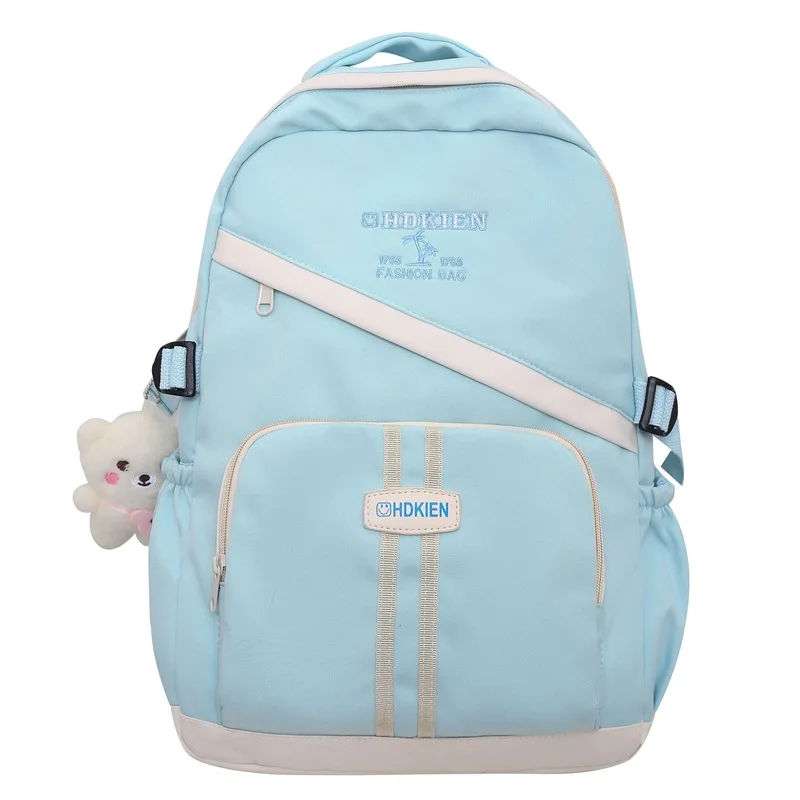 

2023 Popular Fashion Large Capacity Backpack Ins College Style Early High School and College Student Burden Reduction Cute Schoo