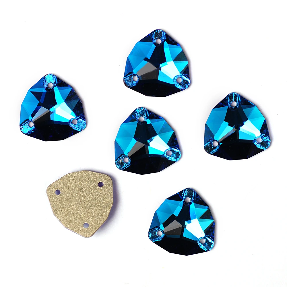 Mix Colors Crystal Trilliant Strass Sew on Stones K9 Glass Crystal Craft Sewing Rhinestones for Wedding Dresses Decoration