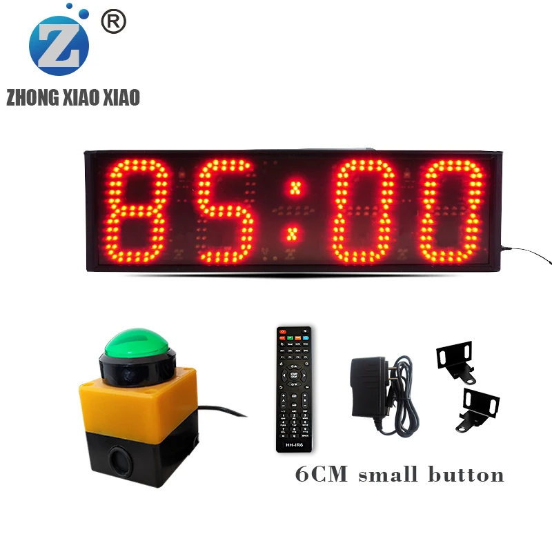 LED competition press timer, single-sided positive countdown, track and field marathon training debate competition conference st