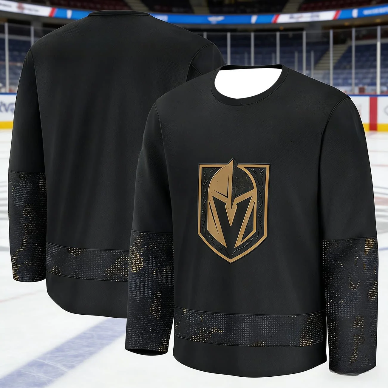2026‑27 Season Las Vegas Golden Knights Ice Hockey Jersey Y2K Quick Dry 3D Printed Breathable Unisex Home Away Long Sleeve Shirt