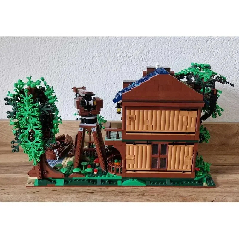 

Moc Building Bricks Trading Outpost Model Technology Medieval Castle City Street View Model Block DIY Set Assembly Gift Toys