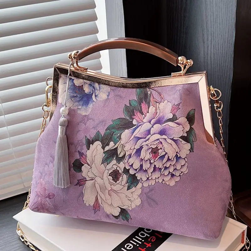 Łańcuszkowe damskie torby torba na ramię Crossbody prezent dla mamy torby damskie torebki torebki z frędzlami torby z frędzlami