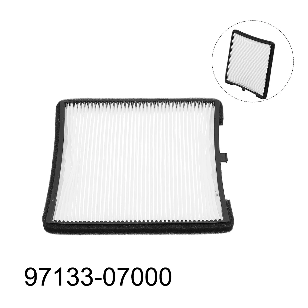 Filtro branco do pólen da cabine, peças do carro e do caminhão, ajuste direto, a instalação fácil, novo, 97133-07000, 97133-07010 2007-2013-2019, brandnew