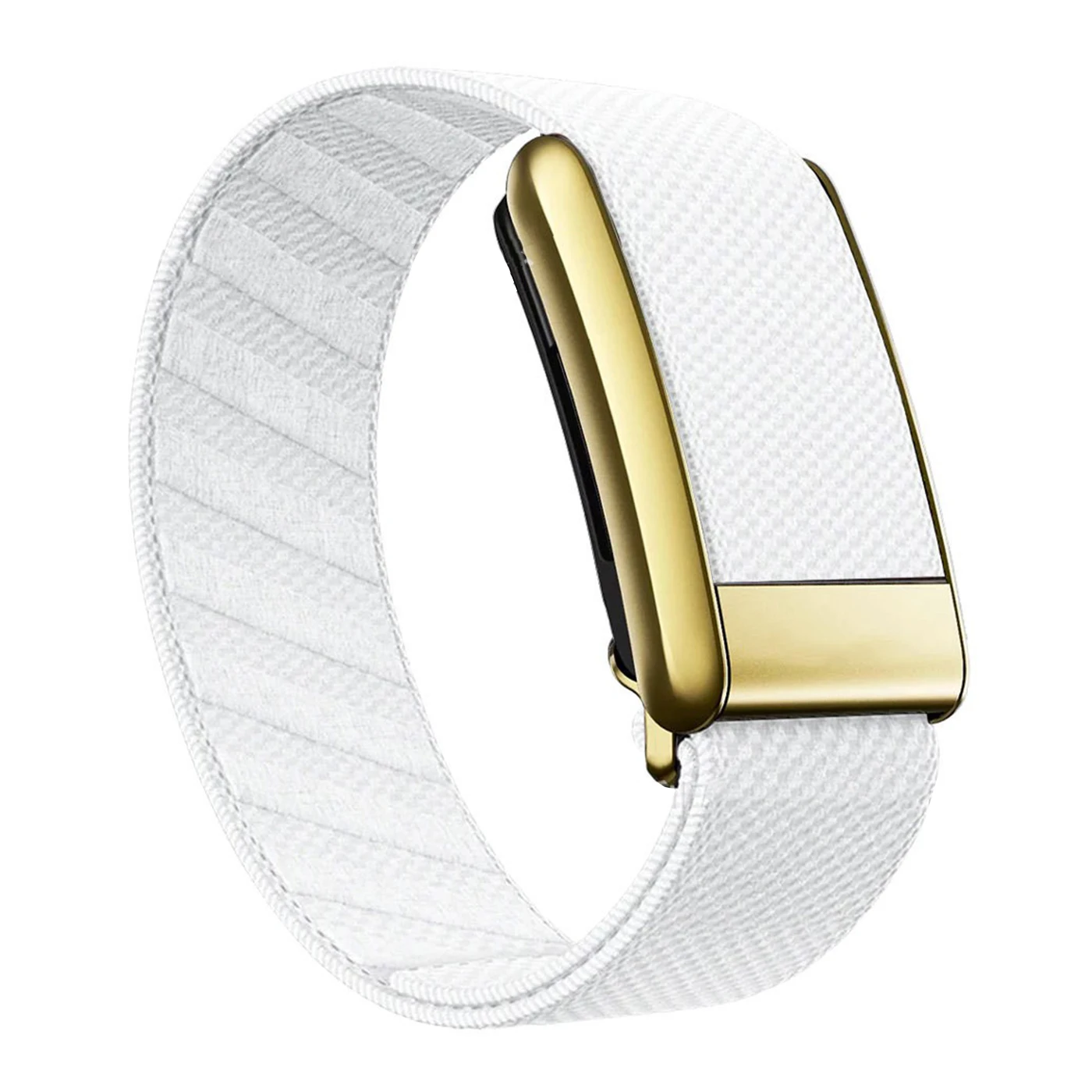 Suitable for Whoop 4.0 watch strap with nylon woven sports elasticity replacement wristband and with gold metal U-shaped frame