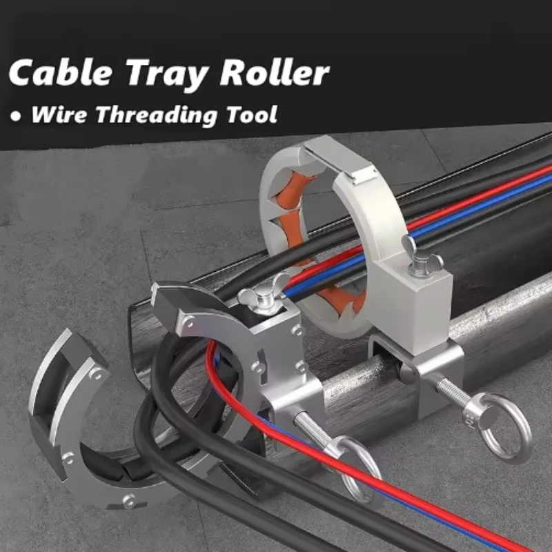 1pcs Cable Lay Pulley Wire Guide Roller Heavy Duty Bottom Hung Mount Wiring Aid Tool For Ceiling Installation - view 5