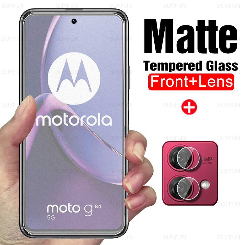 Matte Screen Protector For Motorola Moto G84 Camera Tempered Glass MotoG84 G54 5G G14 4G MotoG54 MotoG14 G 84 54 14 Frosted Film