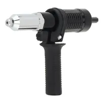 New Concise Black Electric Rivet Nut Gun Professional Rivet Head Adapter Electric Nut Gun Sports Pull Accessories Parts Tool
