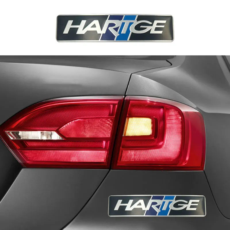 Stiker aluminium baru stiker Emblem HARTGE untuk Jerman dimodifikasi RANGE ROVER label dekoratif lencana Styling mobil