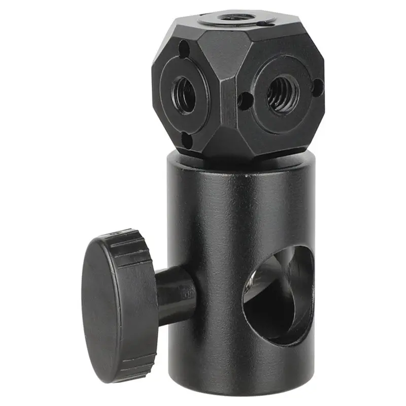 [NEW!】 Versatile Tripod Mount Adapter Magic Cubic 1/4 3/8 Screw Hole For Camera Monitor Microphone Light Stand
