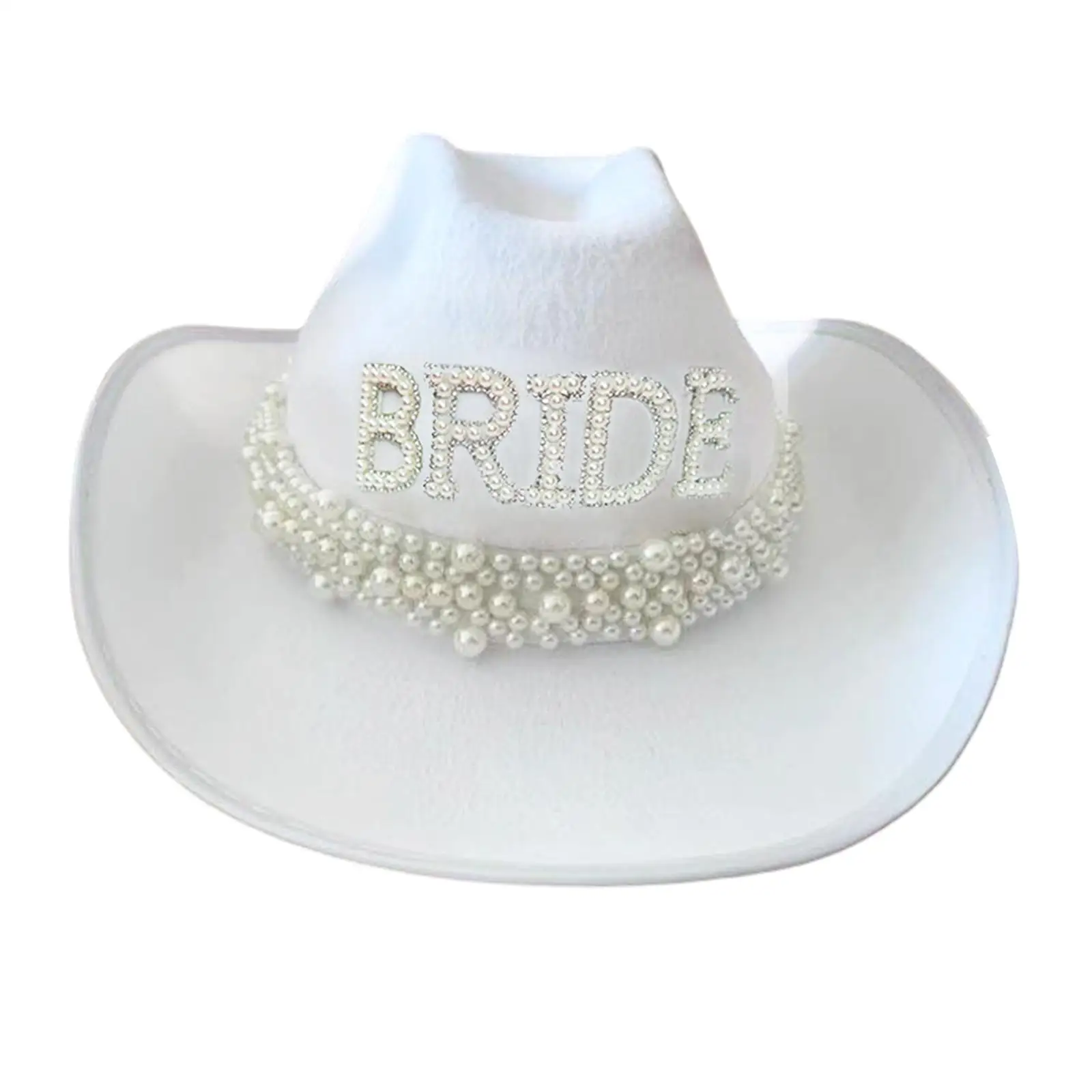 Felt Cloth Women Cowboy Hat Costume Clothes Accessories Fancy Hat Cow Boy Hats for Bridal Wedding Music Festival Concerts