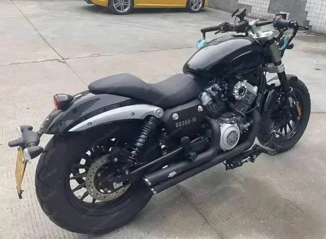 เหมาะสําหรับ Benda Jinjira 300 ดัดแปลงไอเสีย BD300 ดัดแปลง Harley VH double out เสียงเกือกม้าการติดตั้งแบบไม่ทําลาย