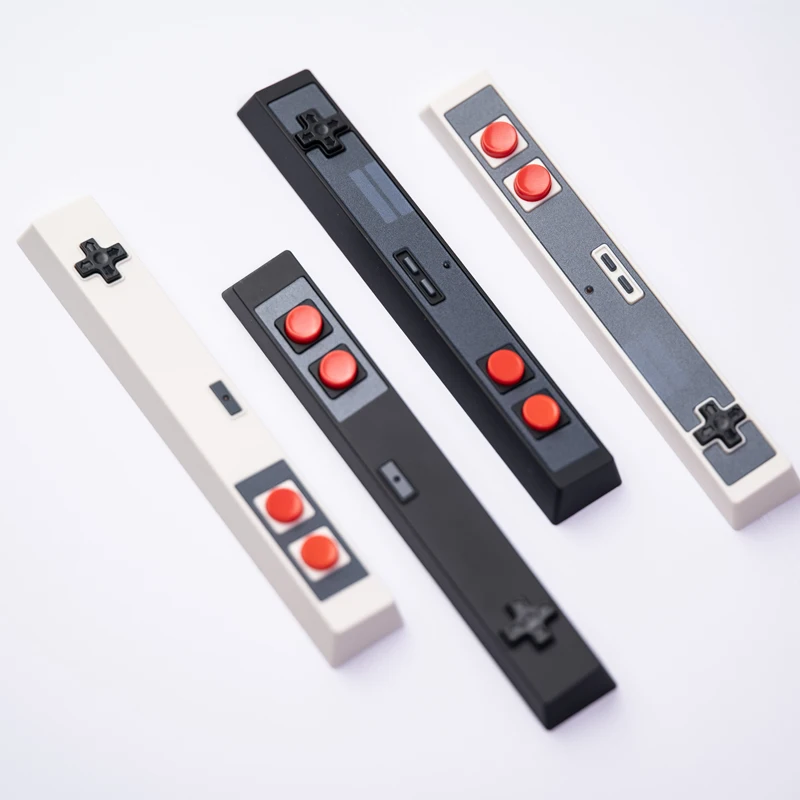 Mechanical Keyboard 6.25u Spacebar Keycap ABS Personalized Design Handle Shape Red/white Game Spacebar Translucent Keycap