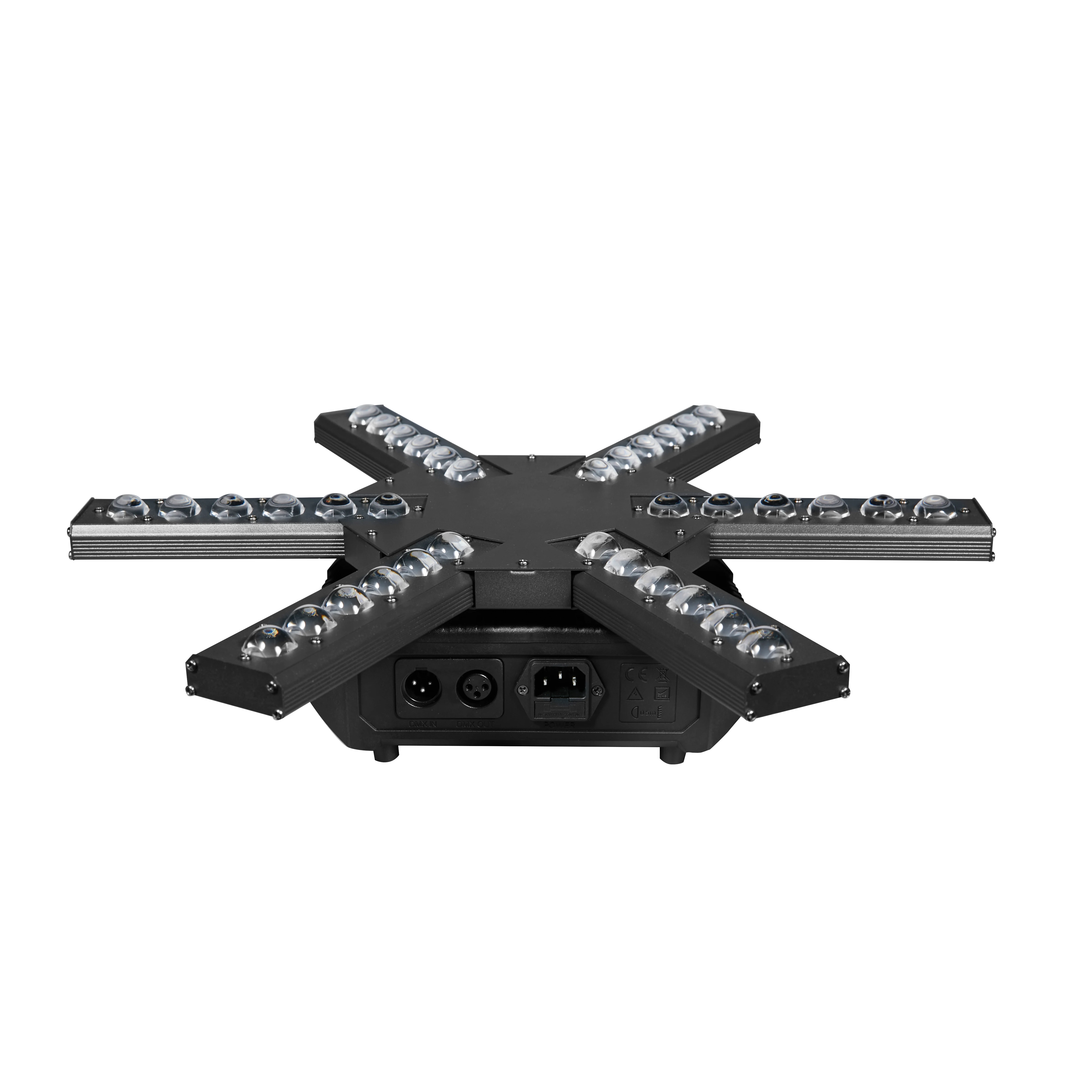 

Лазерный светильник с шестью рычагами, 120 Вт, RGBW, светодиодный сценический светильник DMX512, подходит для бар, дискотеки, вечеринок