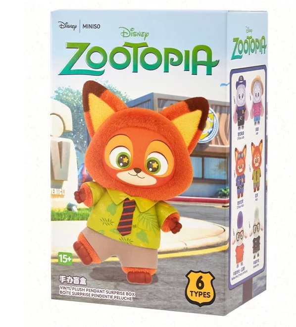 صندوق أعمى من الفينيل من Disney Zootopia - ألعاب قلادة على شكل شخصية كرتونية لطيفة من القطيفة، هدية عصرية لمفاجأة غامضة لمحبي 2026 #6
