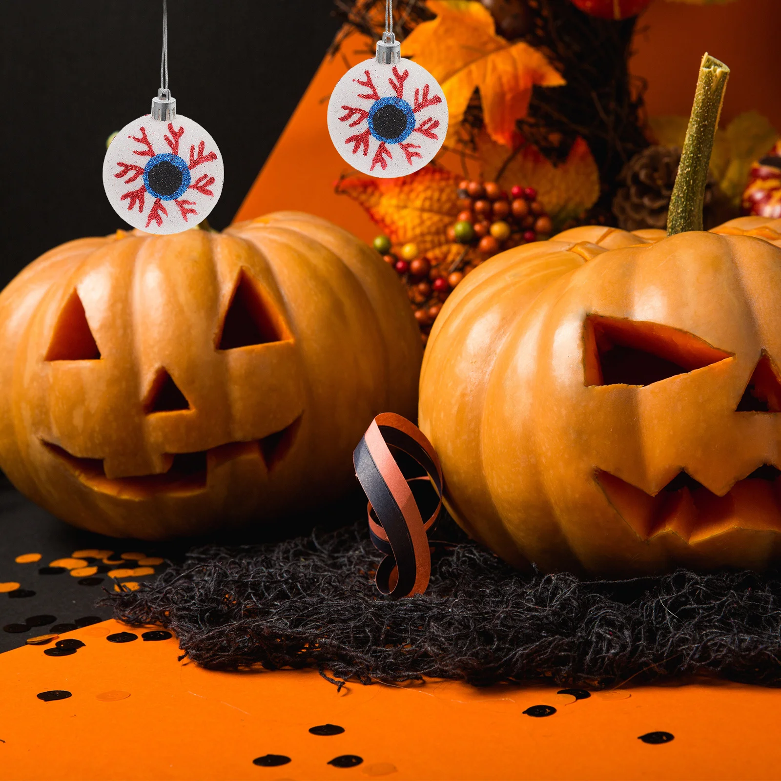 

6Pcs Halloween Hanging Balls Unique Design Mysterious Festival Atmosphere Decoration for Home and Desk Halloween Ball Ornament