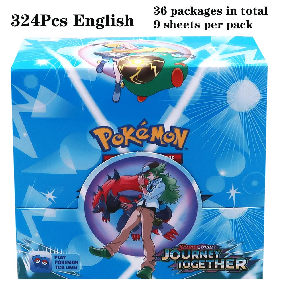 324 stks Pokemon TCG: Sword & Shield-Fusion Strike Booster Display Box (36 Packs) Board Game Card DESTINED RIVALS Stellar Crown