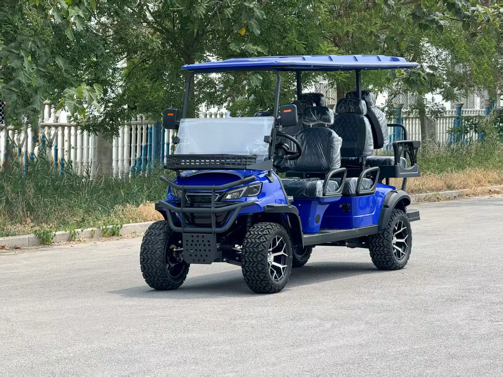 Fotografia 7: Carrinho de Golfe Elétrico Multifuncional SHUIMAN JINSHAN para Caça, Off-road, Elevado, 6 Lugares, com Motor de 3.5kw e Alcance de 80-100km