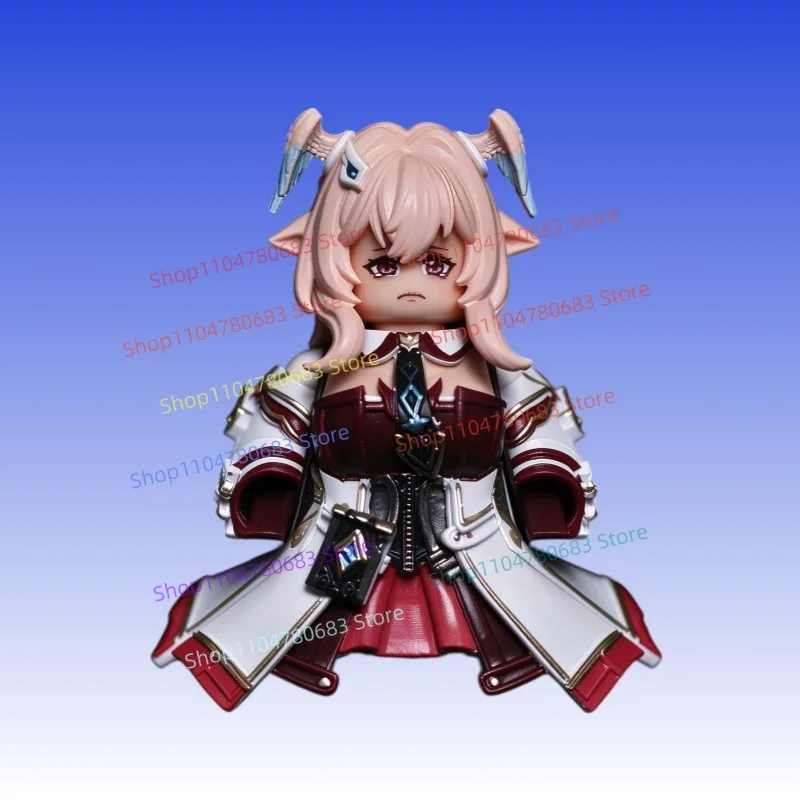 New 5CM Figure Pink Cute Girl Assembly Model Ornament Anime Cartoon Toy Holiday Gift Collection