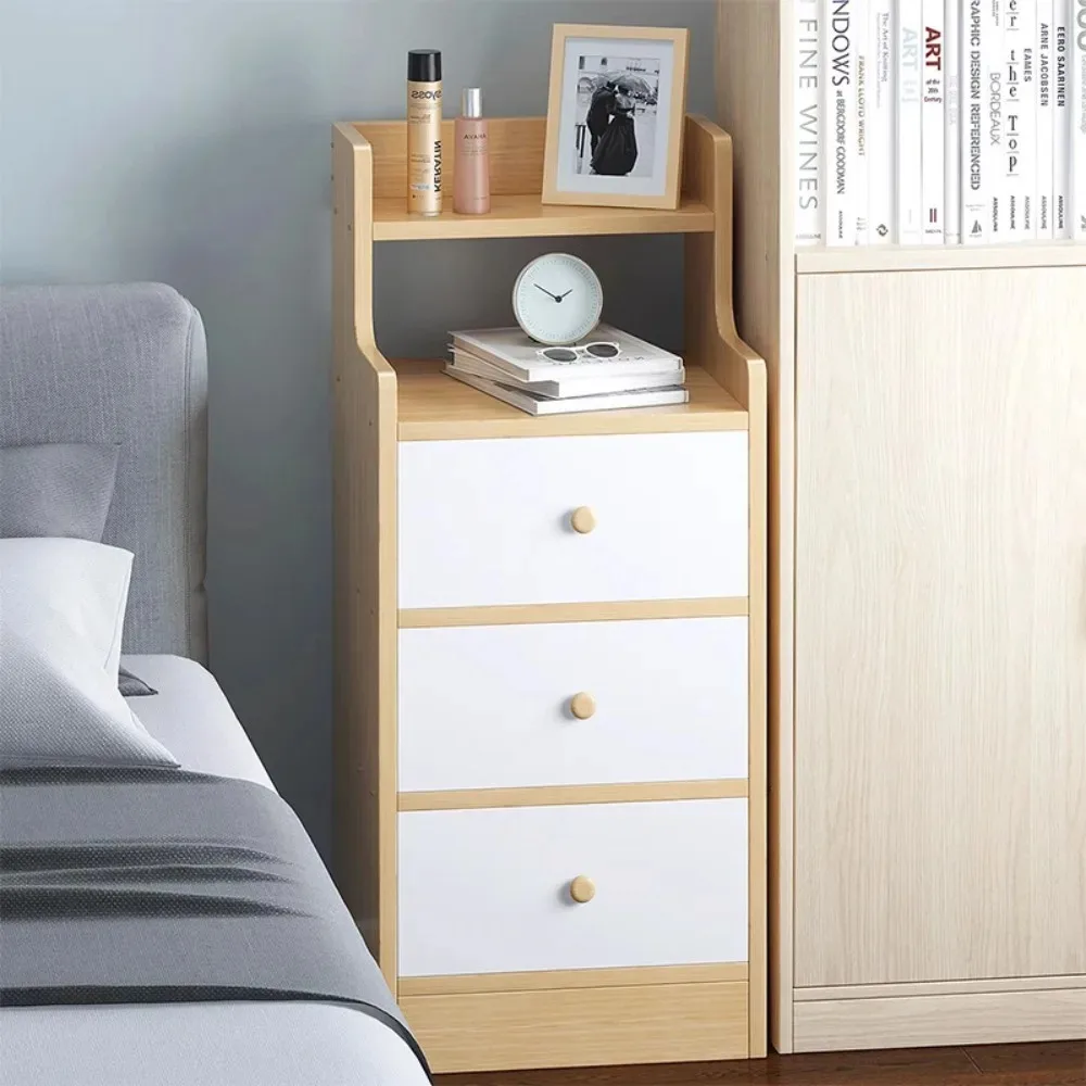 Bedside Table Modern Minimalist Bedroom Small Storage Rack Multilayer Drawer Storage Cabinet Household Ultra Narrow Storage Rack