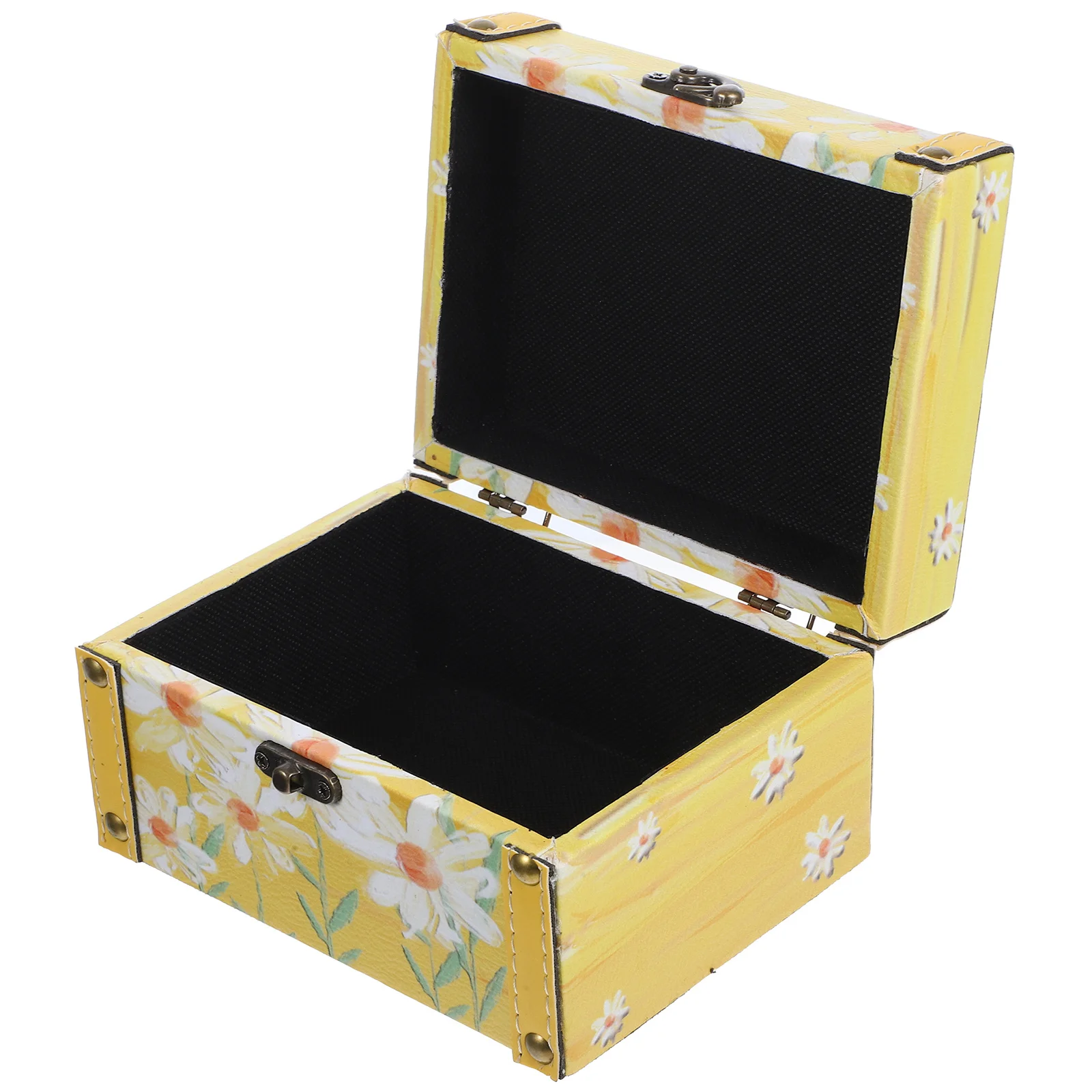 

Elegant Oil Painting Pattern Wooden Jewelry Box Large Storage Organizer Decorative Treasure Chest Case for Bedroom