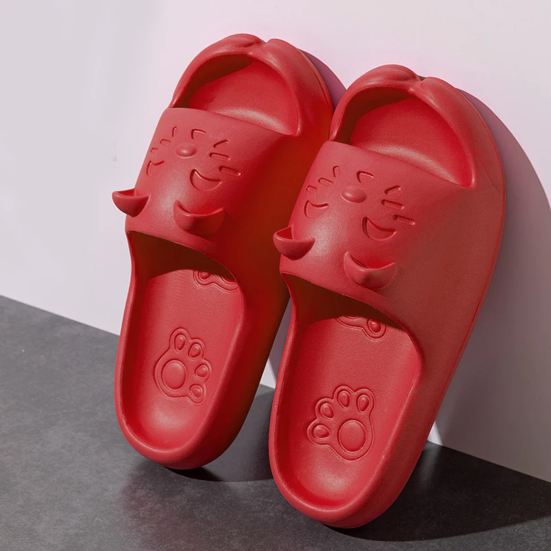 إيفا القط فورتشن شبشب صيفي للنساء المنزل لينة سوليد الانزلاق على الأحذية تصميم جديد القط عزر ملابس داخلية مريحة