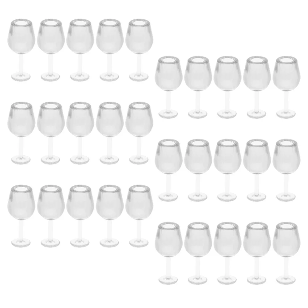 30 Pcs House Cup Mini Decor Fairy Figurines Micro Goblet Miniature Mug Toys Bottle Tiny Glasses