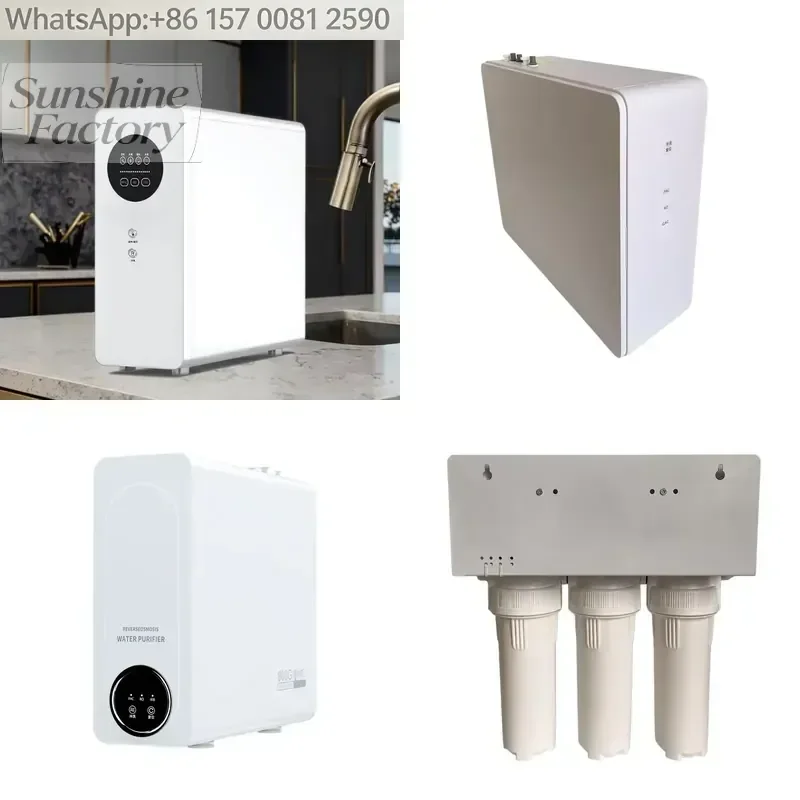 Sink Tankless Electric Water Purifier RO Ultrafiltration 6-Stage Filtration Stainless Steel Smart Faucet 1200 GPD Household